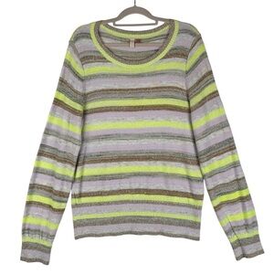 Anthropologie Pilcro and the Letterpress Darby Stripe Sweater Size XL